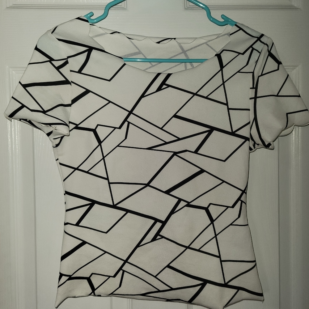 Gently used Shein geometric print top